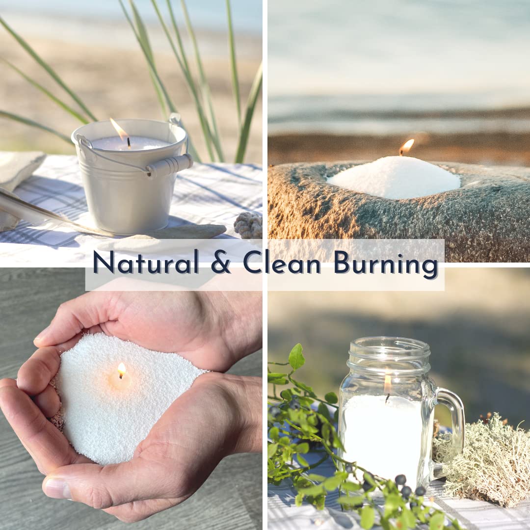 Foton Pearled Candle clean-burning glow with plant-based non-toxic materials