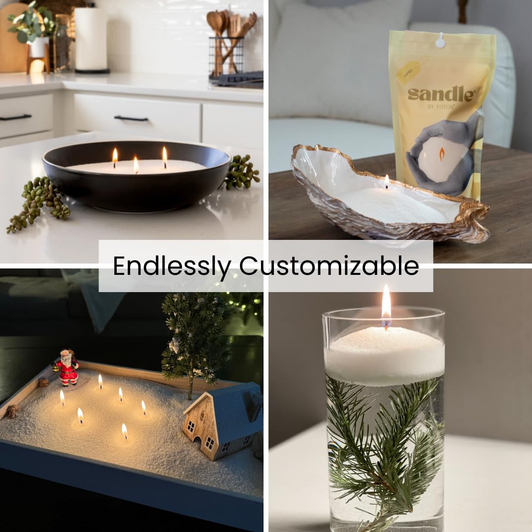 Foton Sandle Pearled Candle eco-friendly non-toxic design for mindful lighting