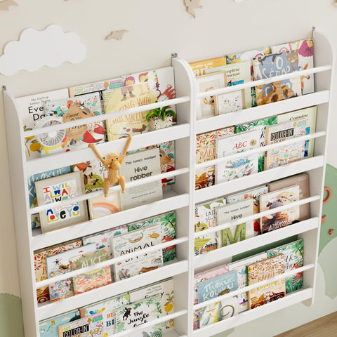 FOTOSOK fits beautifully in nursery corners for reading and toy storage.