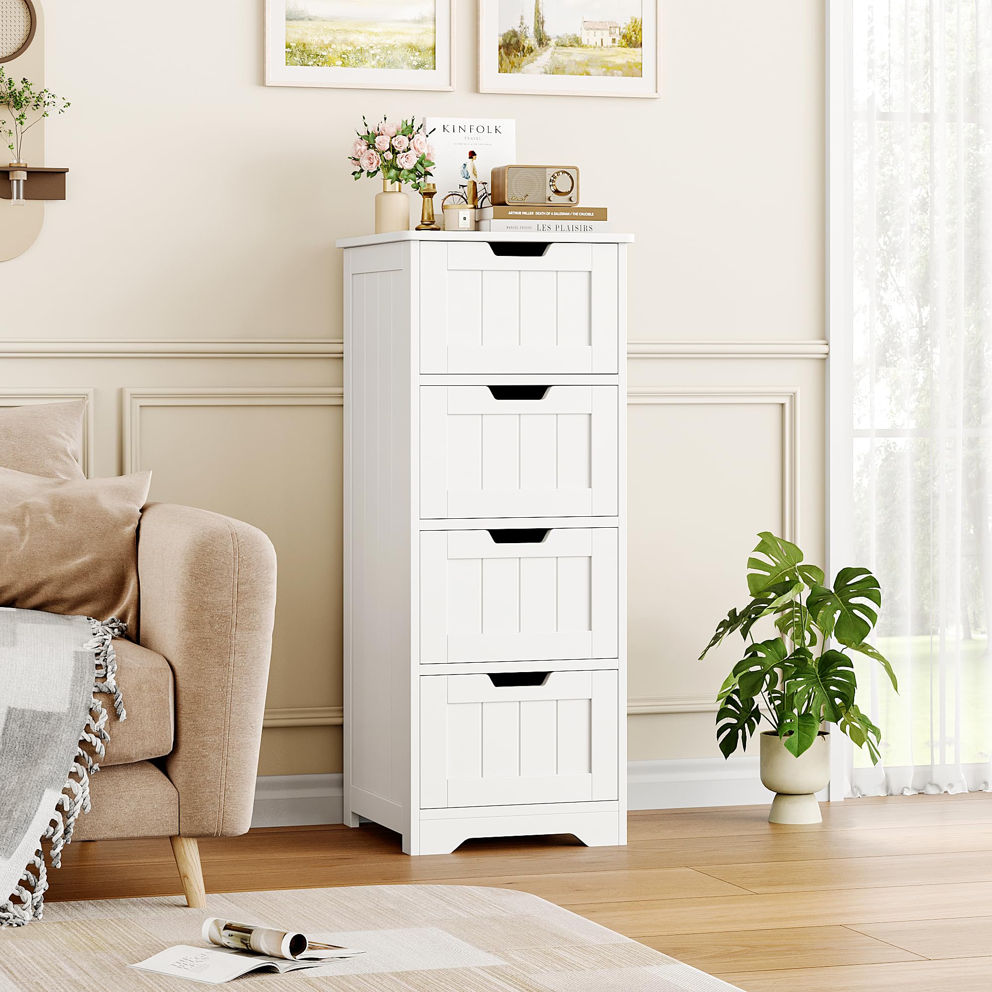 FOTOSOK no-handle drawer design for safer, snag-free daily use