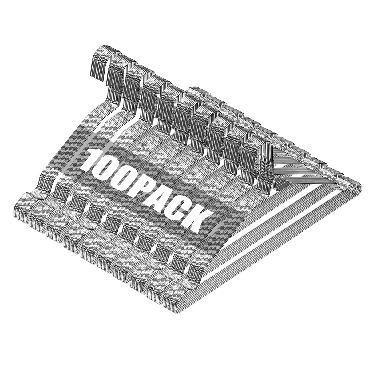 Fotoumgl metal wire hanger demonstrates space-saving closet organization.