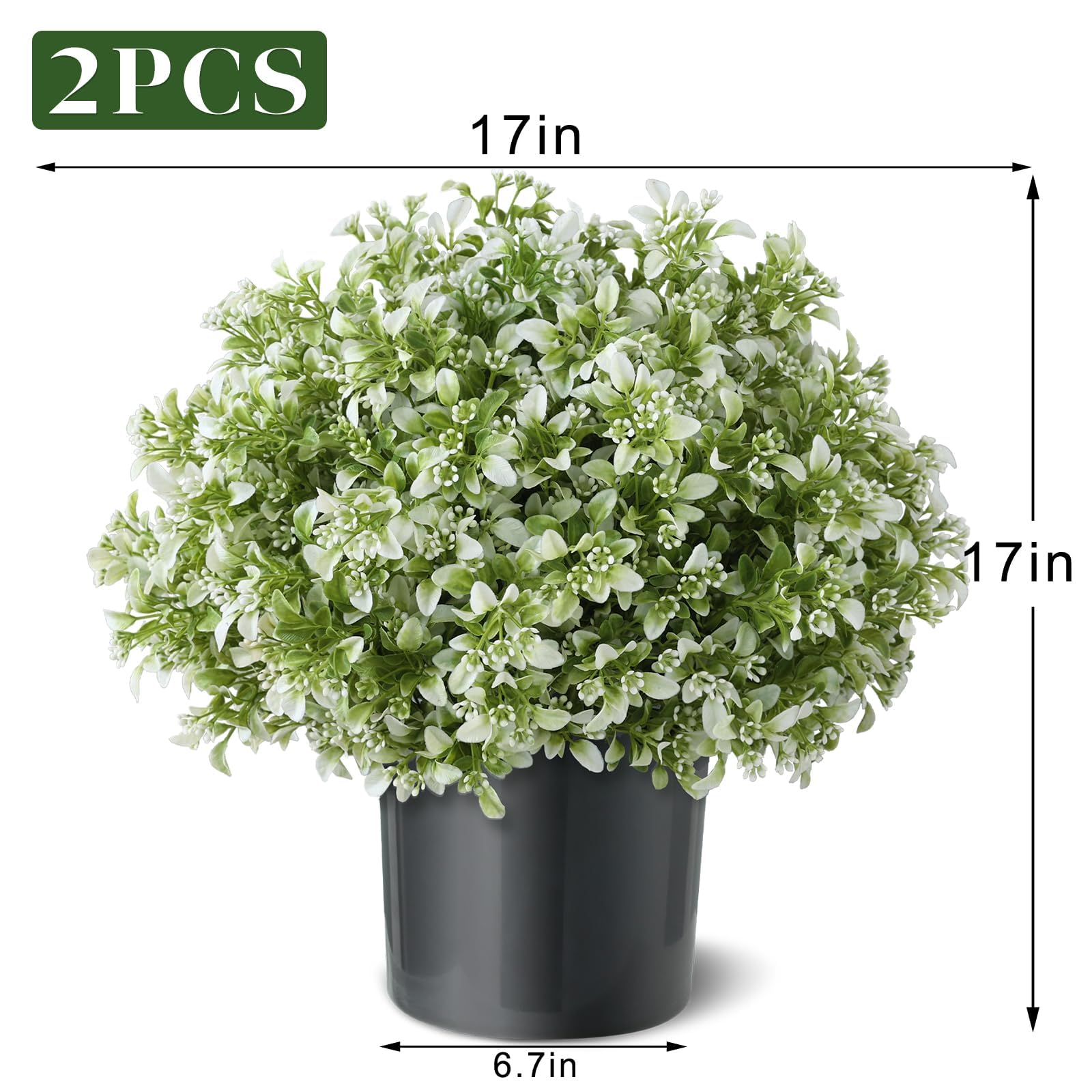 FOTEEWL no-assembly-required topiary; unpack and place with ease.