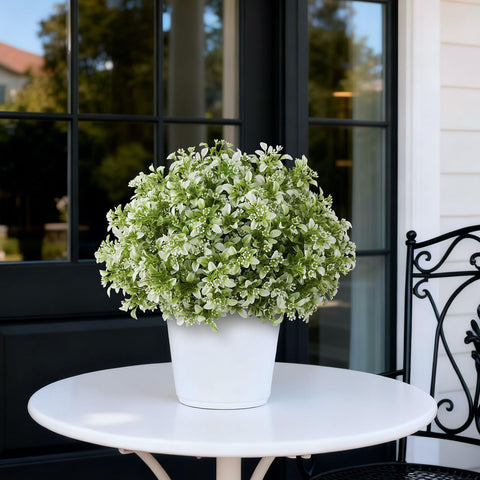 FOTEEWL UV-resistant fake plants; durable year-round greenery for sun and rain.