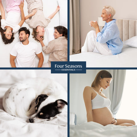 Four Seasons Essentials machine washable cover for simple cleaning and long-lasting use.