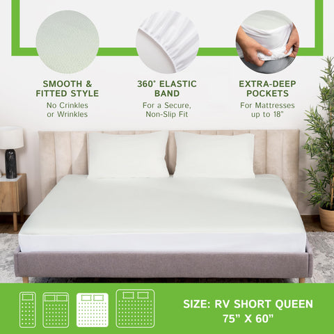 Four Seasons Essentials 3D airflow design keeps fabric breathable and quiet under sheets.