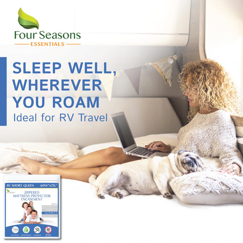 Four Seasons Essentials bedbugs and dust protection helps maintain a cleaner sleep surface.