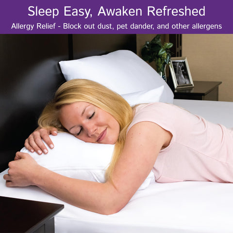 Four Seasons Essentials stretch-fit corners secure the protector on 60x75 beds.