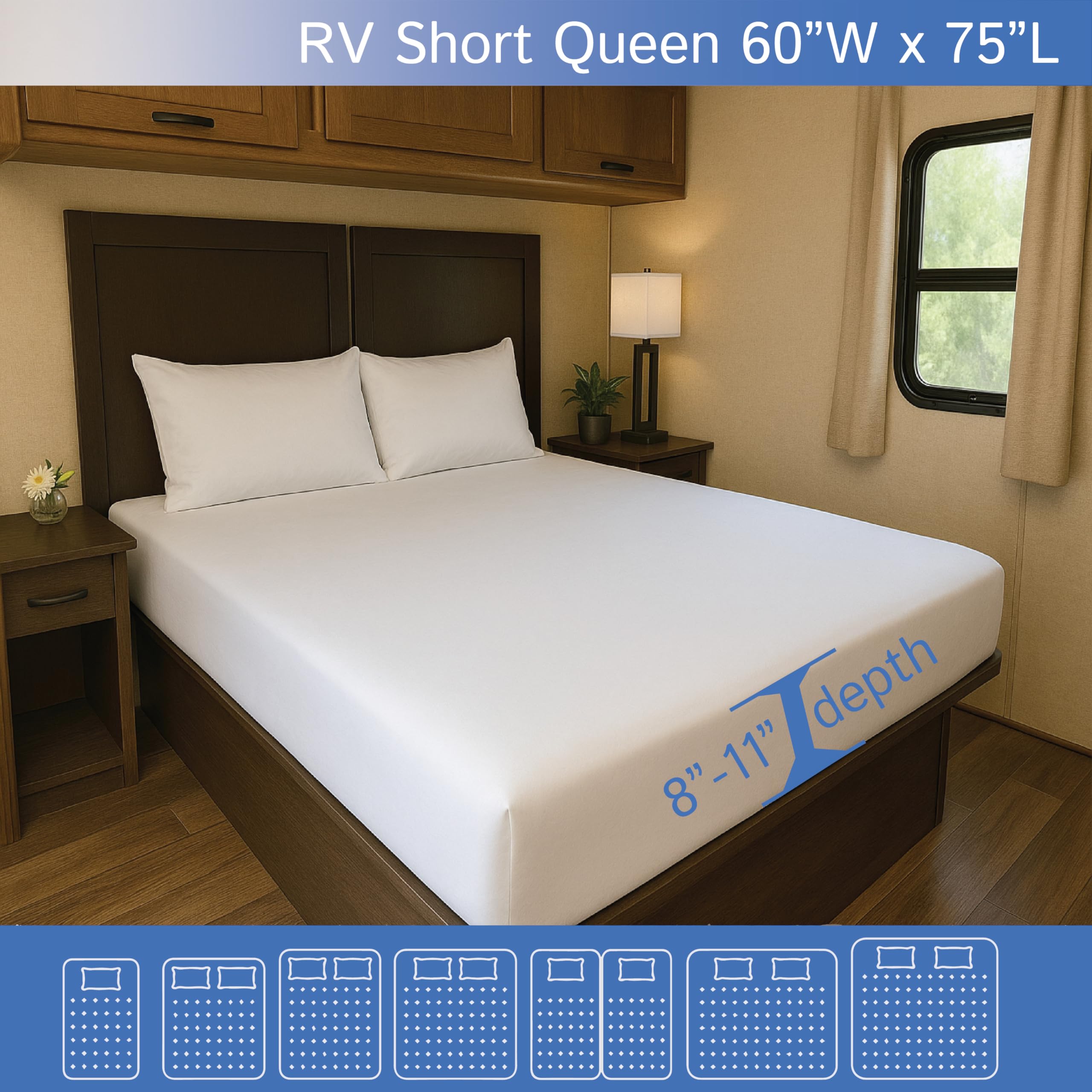 Four Seasons Essentials waterproof inner lining blocks liquids and keeps the mattress dry.