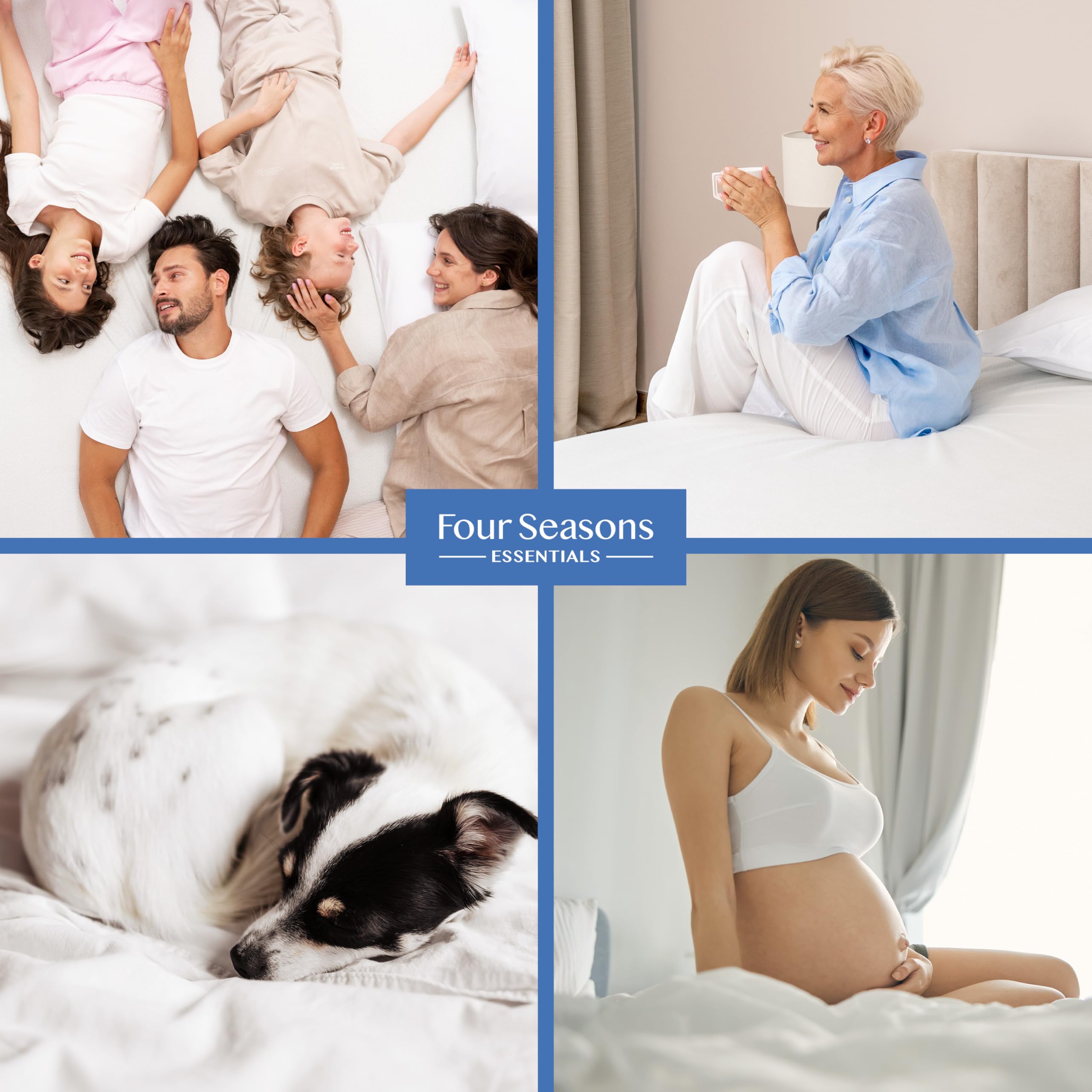Four Seasons Essentials premium encasement protects your investment while keeping a comfortable sleep surface.
