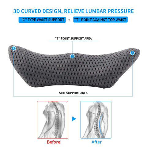FOUSUPDT back support for office chair contours to your spine