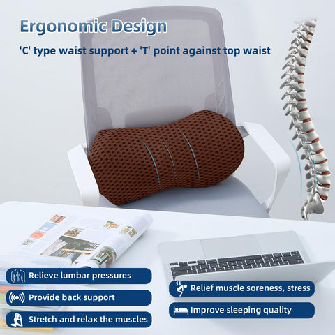 FOUSUPDT Lumbar Pillow removable cover is machine washable for care