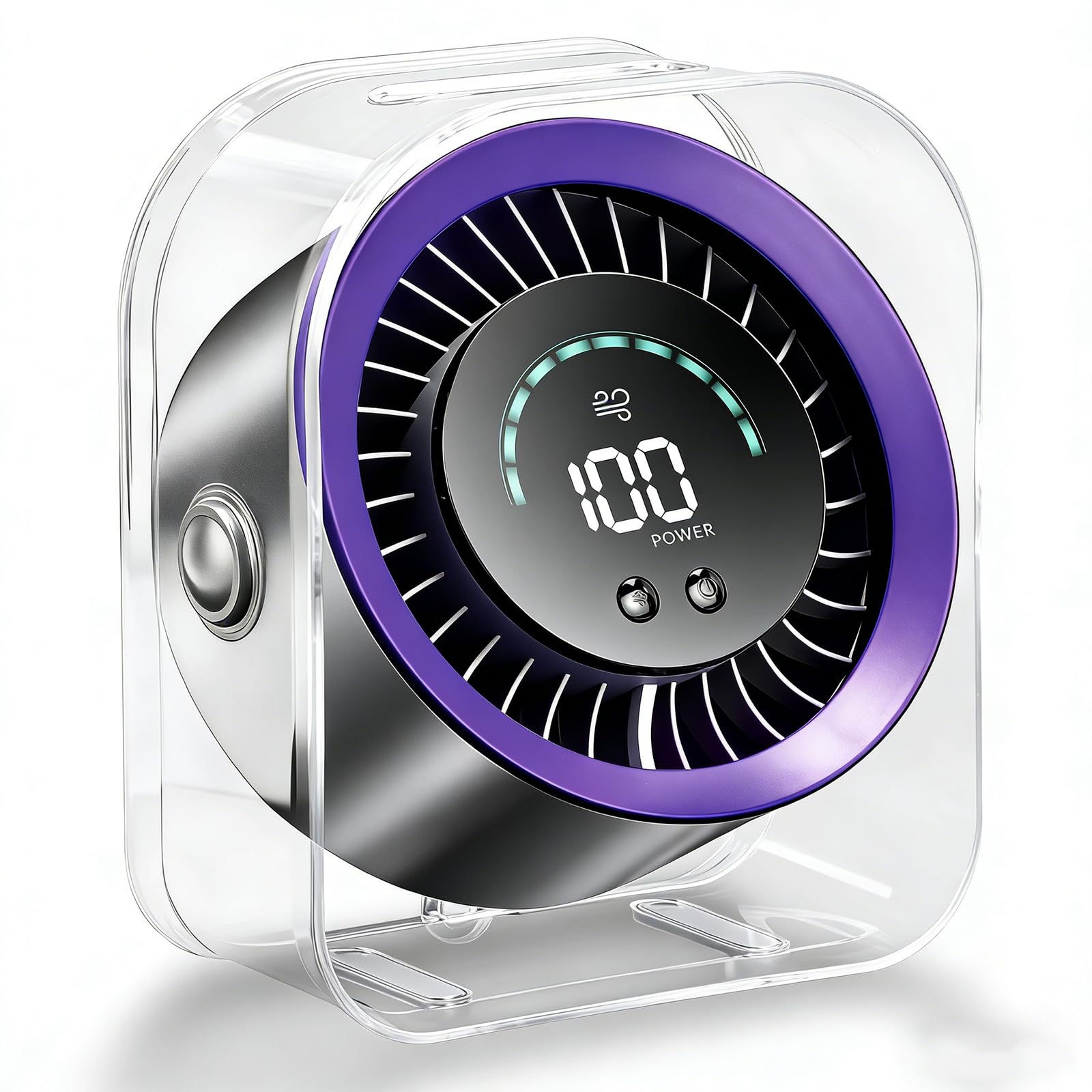 FOWSEEK rechargeable desk fan compact design for quick cooling on any desk