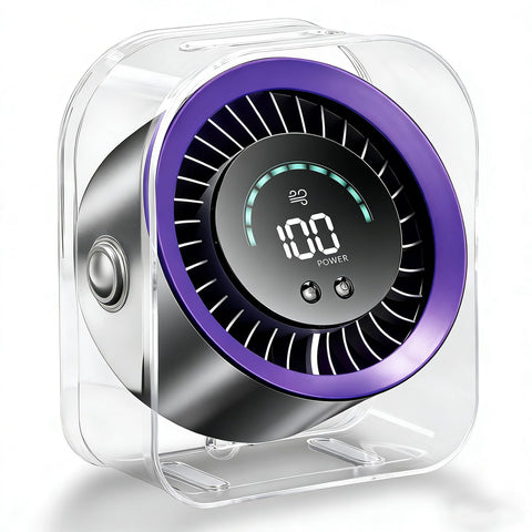 FOWSEEK rechargeable desk fan compact design for quick cooling on any desk