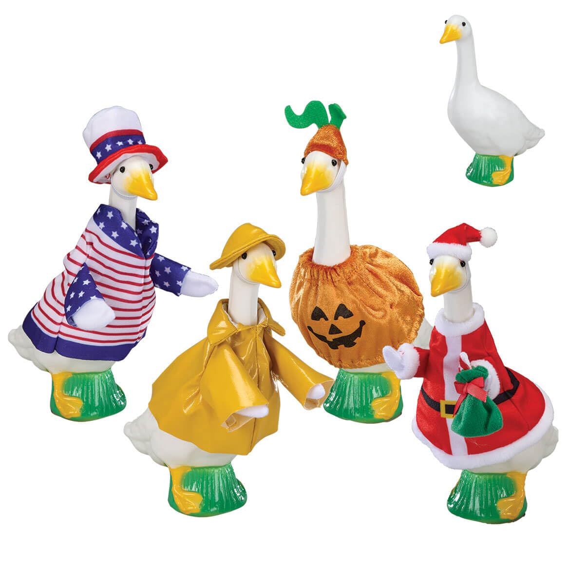 Fox Valley Traders Gaggleville goose desktop statue enhances desks with playful charm.