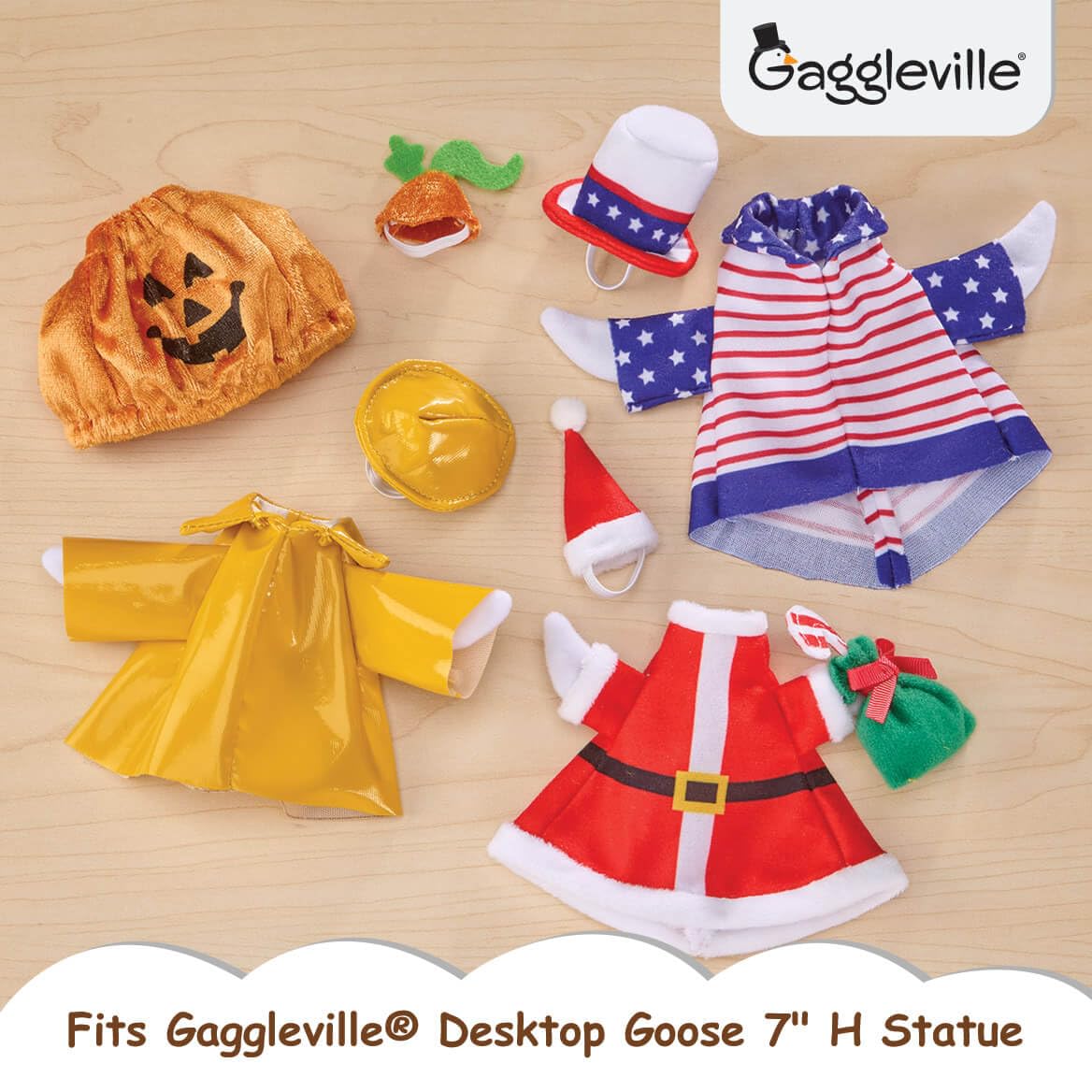 Fox Valley Traders Gaggleville patriotic costume brings festive vibes to celebrations.