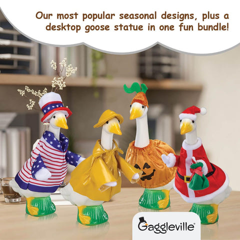 Fox Valley Traders Gaggleville raincoat outfit keeps your desk companion season-ready and charming.