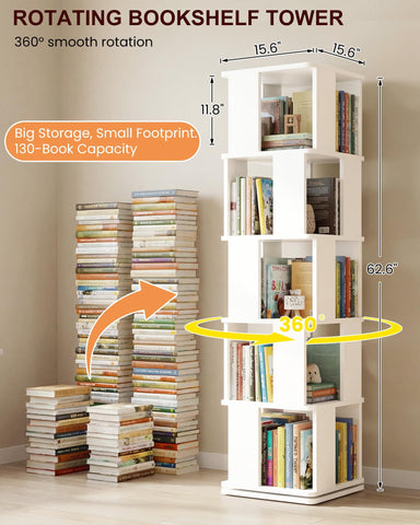 Foxemart 360deg spin base facilitates easy book access