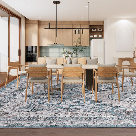 Foxmas reinforced edge keeps the rug looking new longer.