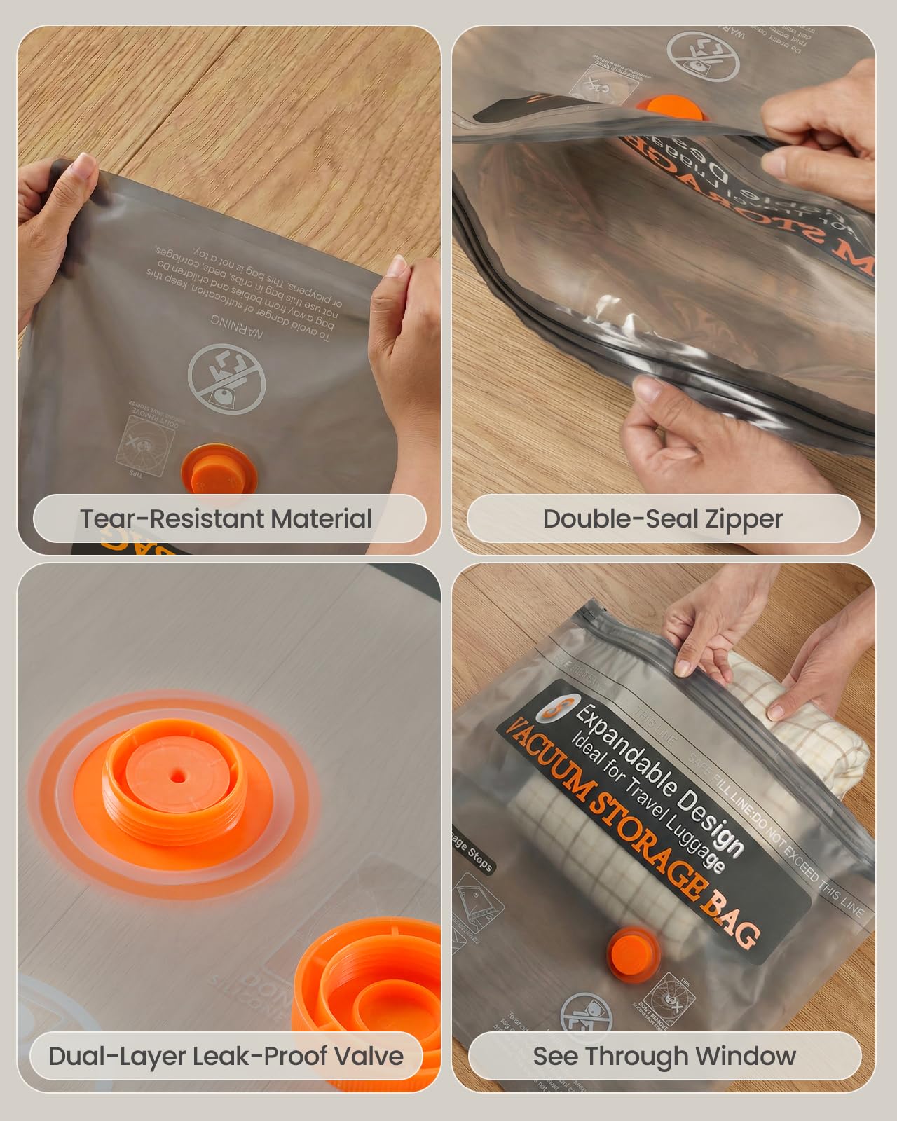 Foxmoon tear-resistant material protects garments during frequent packing and travel use.