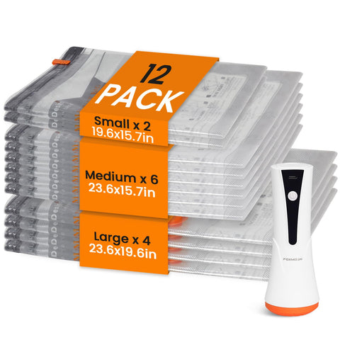 Foxmoon vacuum bags travel pack in large size keep luggage organized