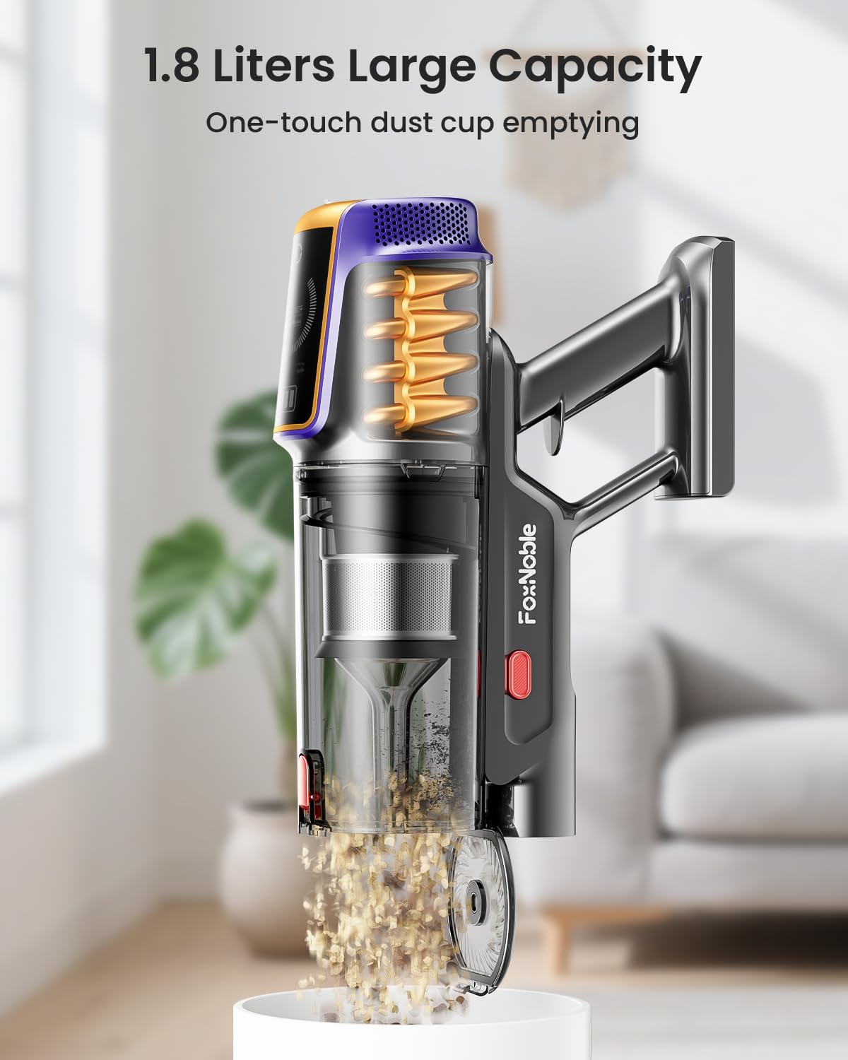FoxNoble pet-hair suction tackles fur on upholstery and furniture