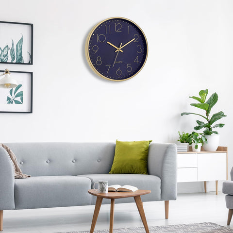 Foxtop clock displays large gold numbers for quick time checks