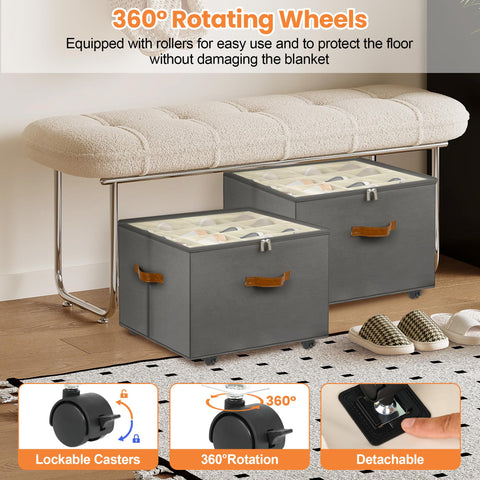 Foyego gray clear cover offers visibility and dust-free storage.