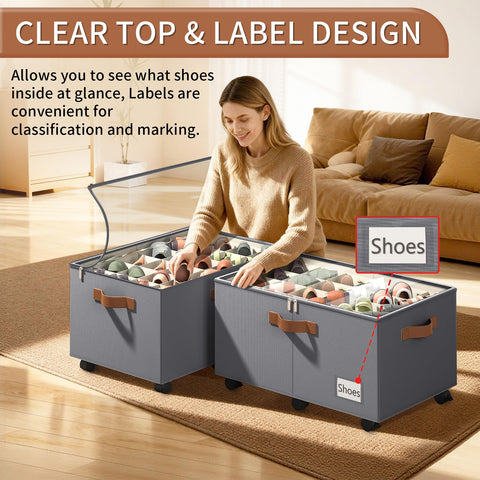 Foyego adjustable dividers create customizable compartments for varied shoes
