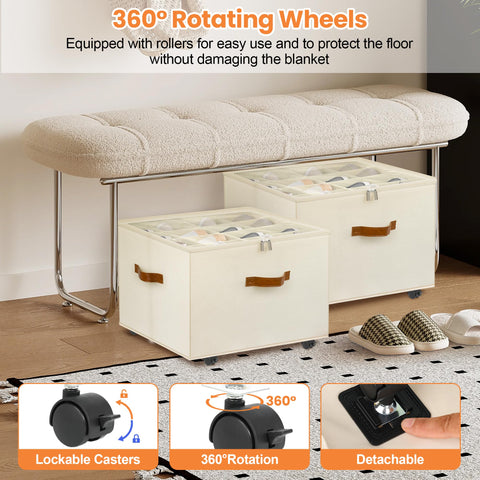 Foyego adjustable dividers customize fit for different shoe sizes.