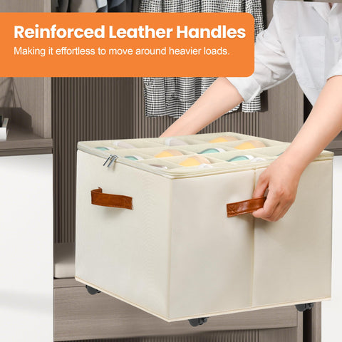 Foyego clear cover provides quick visibility and dust protection.