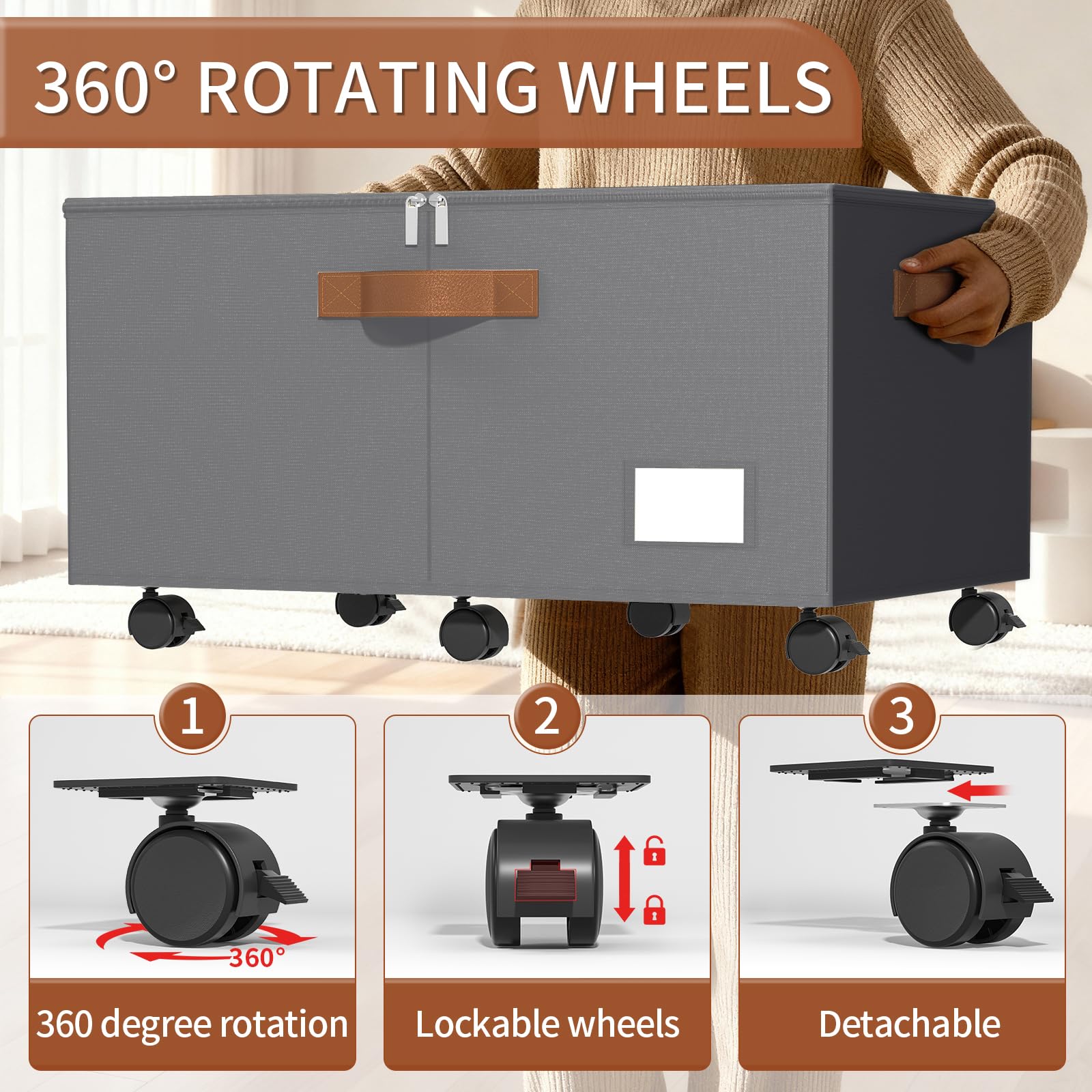 Foyego box with transparent cover for quick access and dust protection