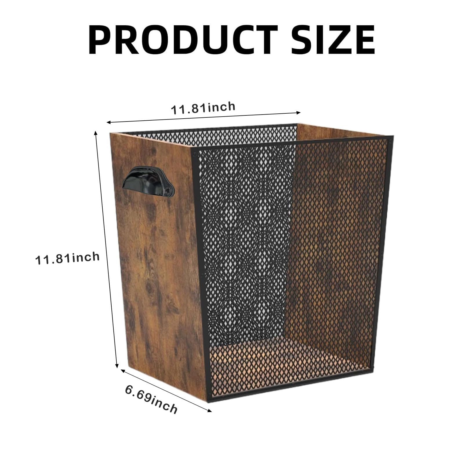 Fozxsvg wooden trash can installation image demonstrates quick setup