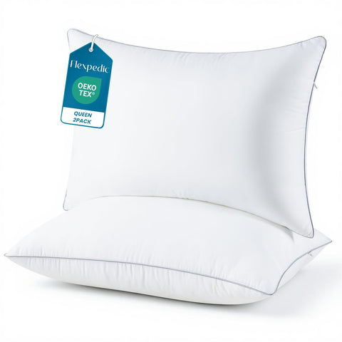 FP FLEXPEDIC adjustable loft with hidden zipper for personalized comfort.