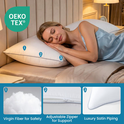 FP FLEXPEDIC 50/50 hybrid fill delivers plush softness with resilient support.