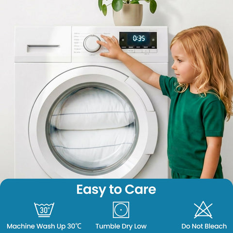 FP FLEXPEDIC machine-washable pillow maintains loft after washing.