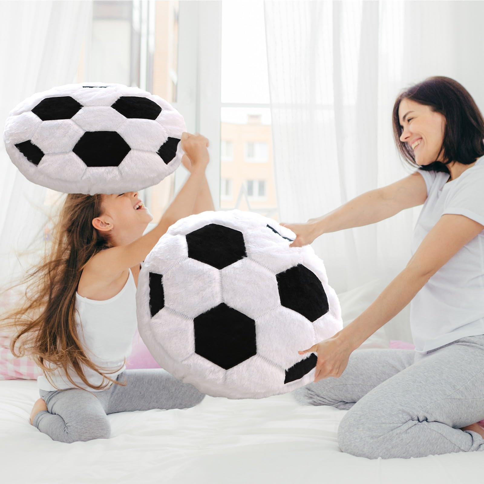 FPYWO soccer pillow with durable seams for daily use.