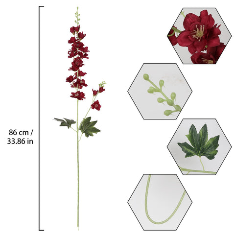 Fqueelvys silk larkspur flowers add realistic charm to home décor.