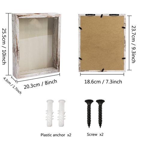 FramePro white wood frame with glass showcases memories clearly