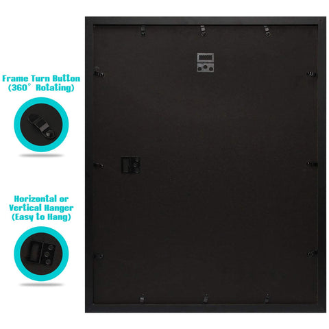 Frametory easy photo loading with back clips