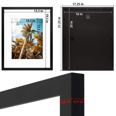 Frametory frame with ivory mat centered 11x14 image