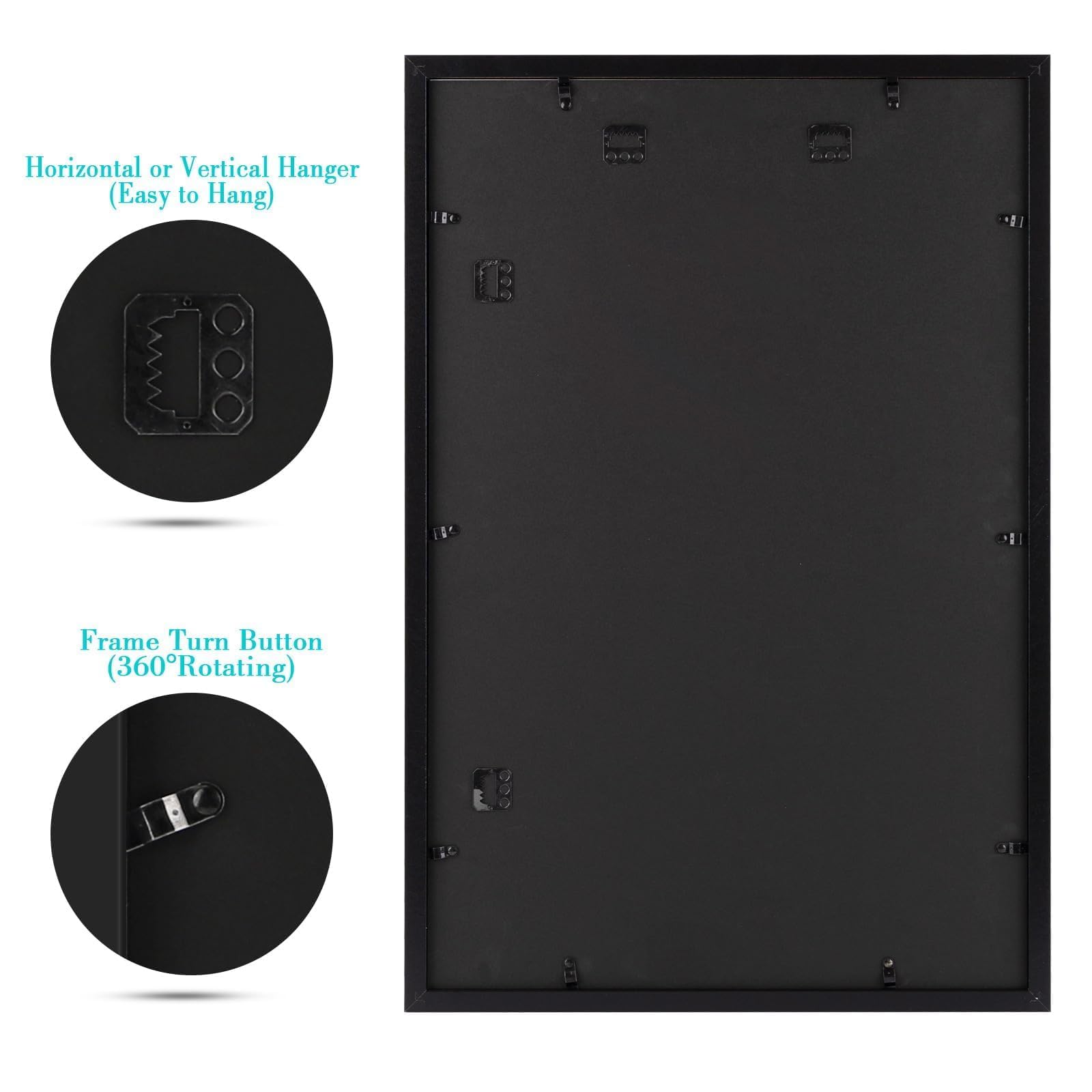 Frametory back clips for easy photo loading