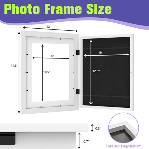FrameWorks 2-Pack wood-frame open magnetic door shows quick artwork changes and easy access