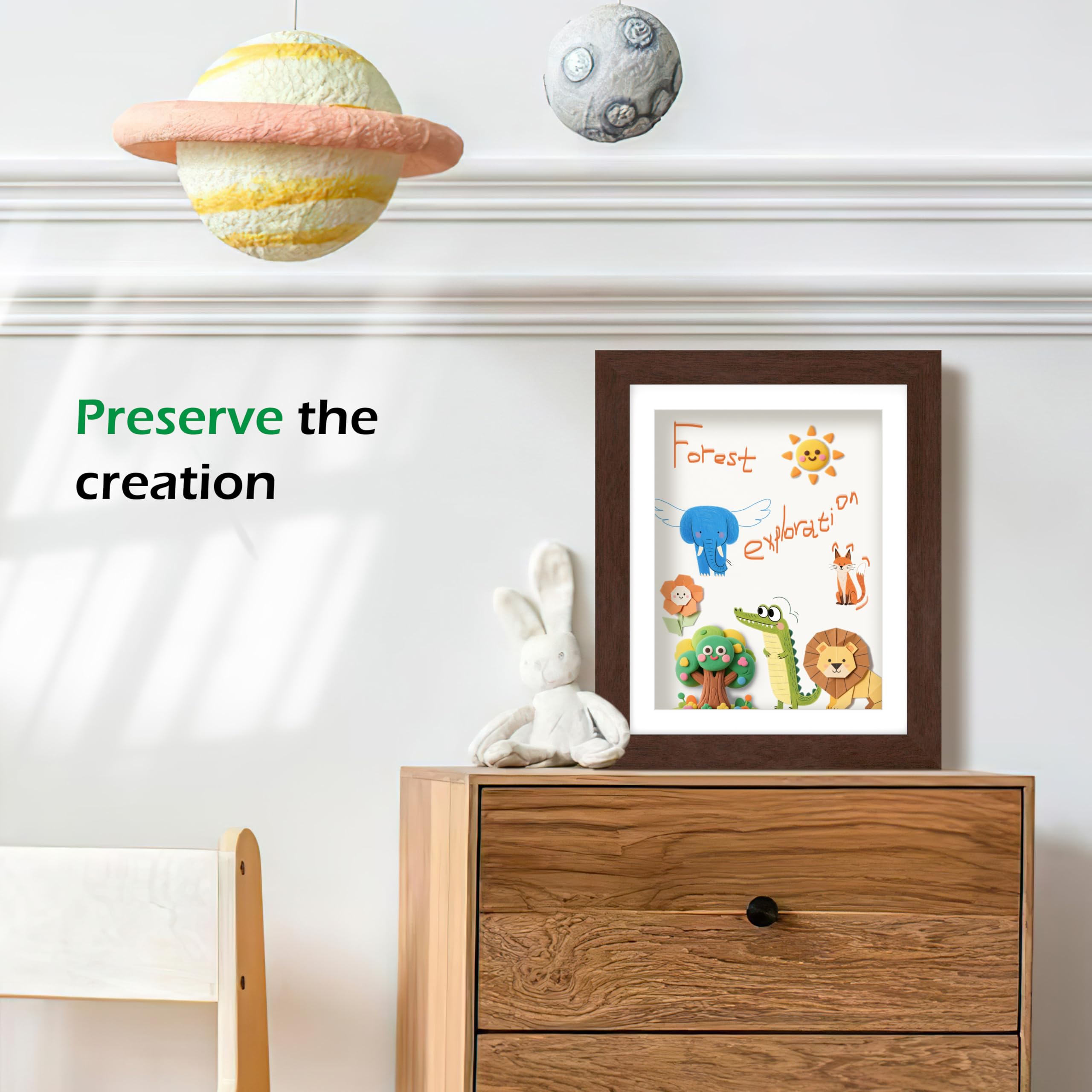 FrameWorks 2-Pack wood-frame mounted vertically for wall decor