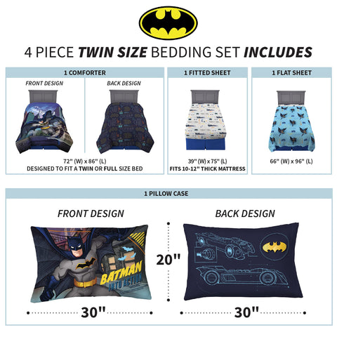 Franco Batman bedding colorful pattern adds vibrant room energy