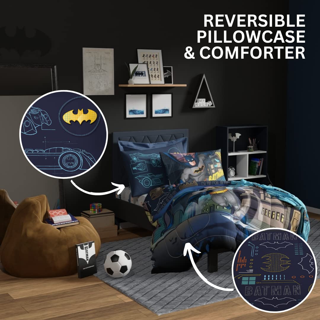 Franco Batman flat sheet and pillowcase coordinate with design