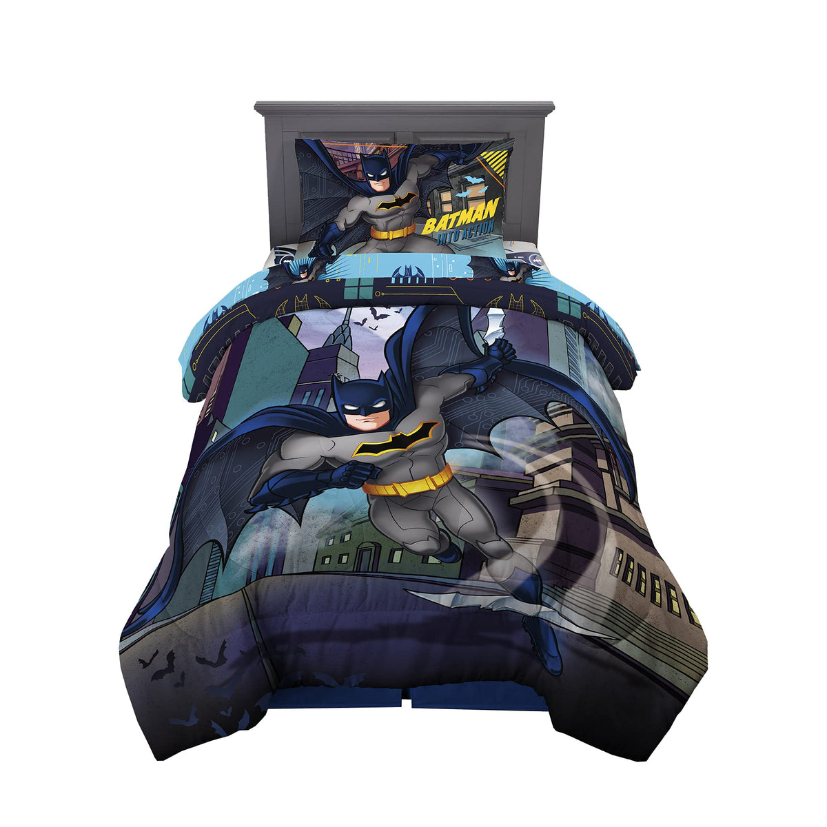 Franco Batman twin bedding with reversible comforter for two moods