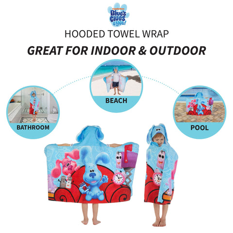 Franco Blues Clues towel at the beach shows quick-drying action
