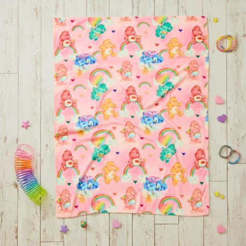 Franco Care Bears throw resists fading after wash.