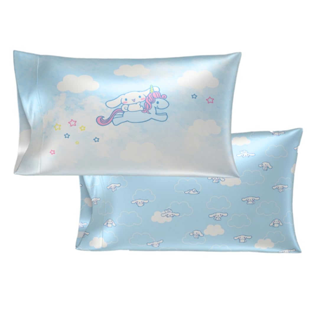 Franco Cinnamoroll silk-like pillowcase set 20x30 for smooth hair and skin