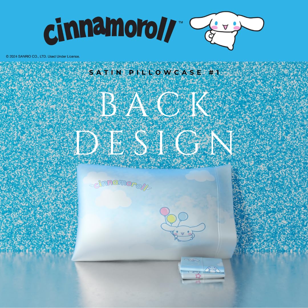 Franco Cinnamoroll easy-care satin pillowcase: machine washable and wrinkle resistant